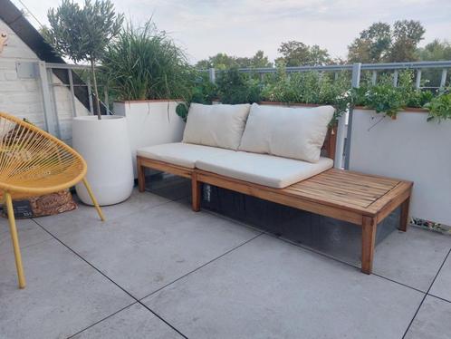 Houten loungebank, Tuin en Terras, Tuinmeubel-accessoires, Zo goed als nieuw, Ophalen