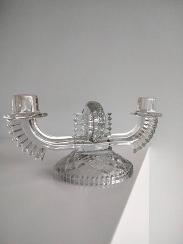 20s 30s Art Deco glazen kandelaar glas beschikbaar voor biedingen