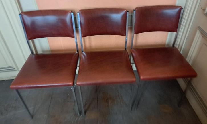 Chaises vintage bordeaux, Antiek en Kunst, Antiek | Meubels | Stoelen en Sofa's, Ophalen
