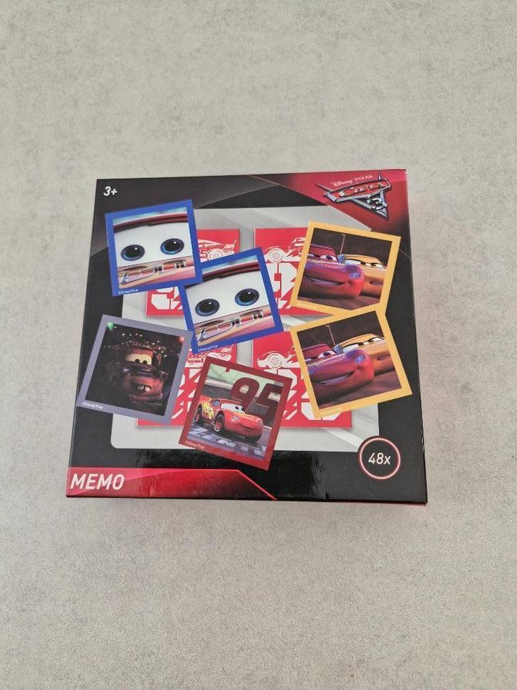 Memo (memory) Disney Pixar Cars, Hobby en Vrije tijd, Gezelschapsspellen | Overige, Een of twee spelers, Drie of vier spelers