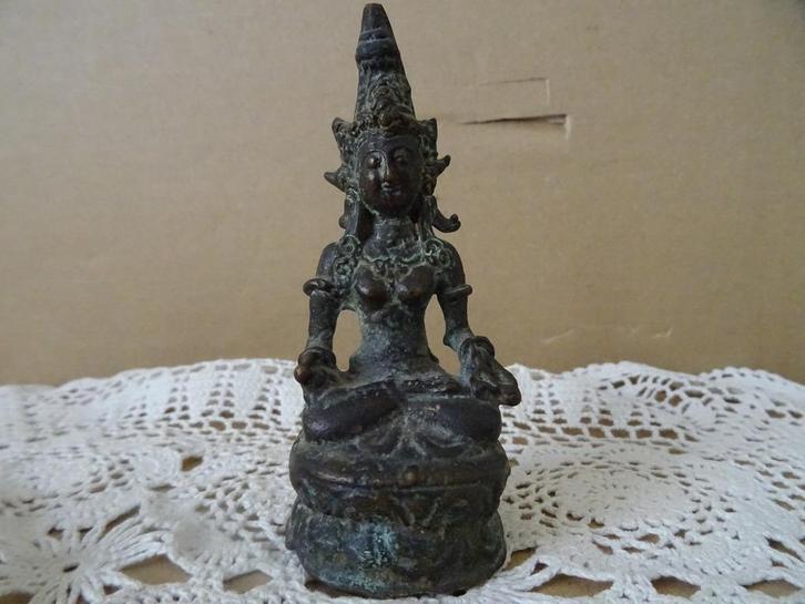 Boeddhabeeld vintage bronzen Boeddhabeeld Boeddhabeeldje10cm, Huis en Inrichting, Woonaccessoires | Boeddhabeelden, Zo goed als nieuw