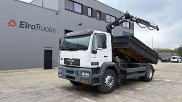 MAN LE 250 (MANUAL PUMP / MANUAL GEARBOX / TIPPER + CRANE /  beschikbaar voor biedingen