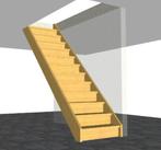 Rechte trap, Doe-het-zelf en Bouw, Ophalen of Verzenden, Nieuw, Trap, 2 tot 4 meter
