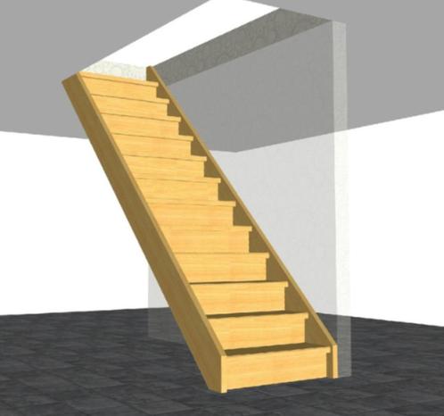 Rechte trap, Doe-het-zelf en Bouw, Ladders en Trappen, Nieuw, Trap, 2 tot 4 meter, Ophalen of Verzenden