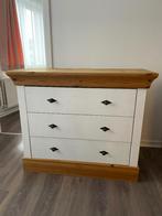 Massief houten dressoir, Huis en Inrichting, Kasten | Ladekasten, Ophalen, 100 tot 150 cm, Zo goed als nieuw, 3 of 4 laden