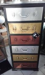 J-line nieuwe chiffonier van gemengd hout en metaal, Ophalen, 5 laden of meer, 100 tot 150 cm, Nieuw