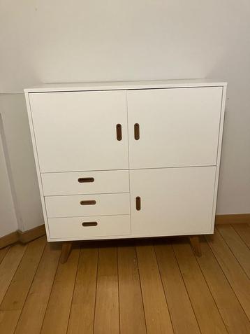 Witte buffetkast, Avec tiroir(s), 25 à 50 cm, Modern, Scandinavisch, 100 à 150 cm