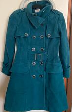 Prachtige jas Karen Millen, petrolgroen, wol/cashmere, m36, Ophalen, Karen Millen, Zo goed als nieuw, Jasje