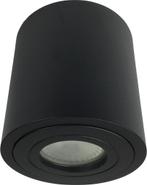 Opbouwspot solo rond IP44 GU10 LED zwart, Envoi, Neuf, Métal, Mooi