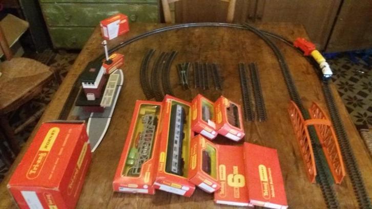 vintage trein, Verzamelen, Spoorwegen en Tram, Gebruikt, Trein, Schaalmodel, Ophalen of Verzenden