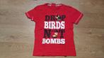 rode t-shirt Angry Birds maat 128, Kinderen en Baby's, Kinderkleding | Maat 128, Gebruikt, Ophalen of Verzenden, Shirt of Longsleeve