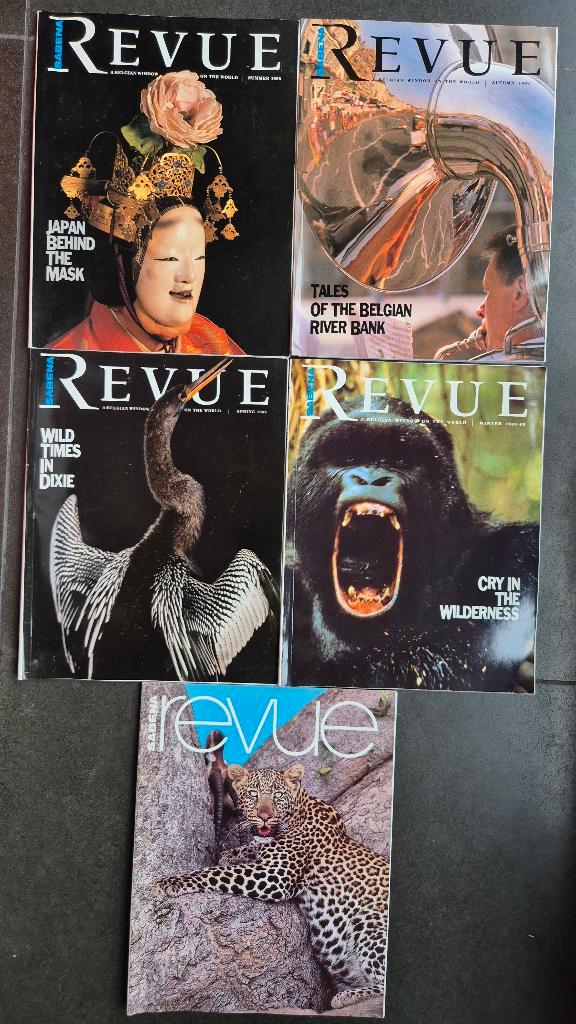 SABENA Revue 1988 - 1989 - 1990 Magazine anglais, Collections, Revues, Journaux & Coupures, Journal ou Magazine, 1980 à nos jours