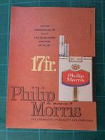 Philip Morris cigarettes - publicité papier - 1962, Verzamelen, Overige typen, Gebruikt, Ophalen of Verzenden