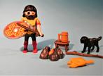 PLAYMOBIL - Barbaar met hond -Kampvuur - Vintage - 1 Klicky, Comme neuf, Ensemble complet, Enlèvement