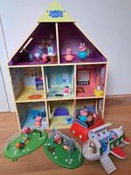 Lot peppa pig huisje, vliegtuig, auto en speeltuin, Kinderen en Baby's, Speelgoed | Poppenhuizen, Ophalen