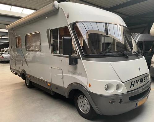 Hymer B544 2005, zonnepaneel, omvormer, 2x airco, trekhaak, Caravans en Kamperen, Mobilhomes, Particulier, Integraal, tot en met 4