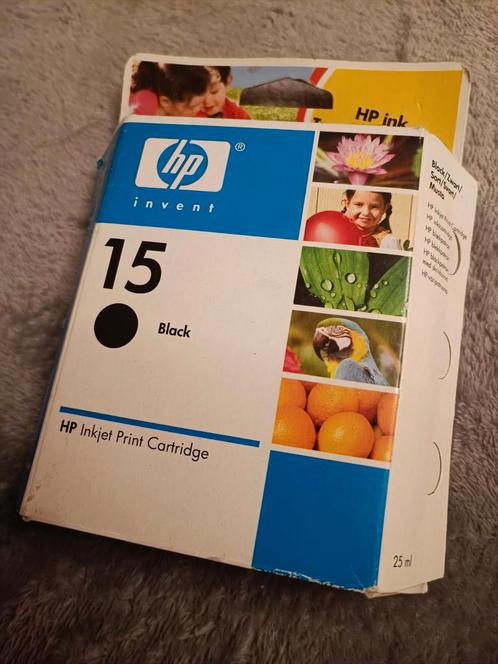 HP 15 grote originele zwarte inktcartridge, Informatique & Logiciels, Fournitures d'imprimante, Neuf, Enlèvement ou Envoi