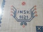 Cross stich Sampler , Kruisjessteek, huwelijk 1851, Ophalen, Zo goed als nieuw