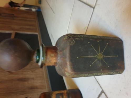 Fausto Corduri met leer beklede fles., Antiek en Kunst, Antiek | Woonaccessoires, Ophalen