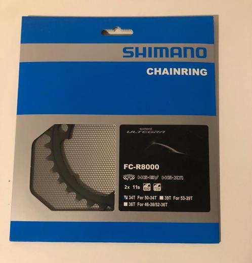 SHIMANO ULTEGRA FC-R8000 34T KETTINGBLAD 11 SPEED, Fietsen en Brommers, Fietsonderdelen, Nieuw, Racefiets, Crankstel of Pedalen