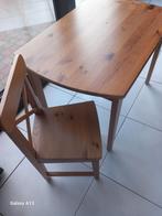 Kindertafeltje met stoeltje, Ophalen