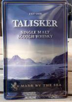 Reclamebord van Talisker Scotch Whisky in reliëf-(20x30cm)., Nieuw, Reclamebord, Verzenden