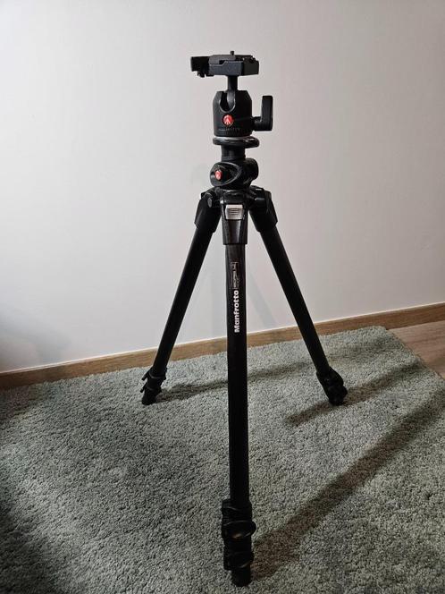 Carbon statief Manfrotto 055CXPRO3 met balhoofd 486RC2, Audio, Tv en Foto, Fotografie | Statieven en Balhoofden, Zo goed als nieuw