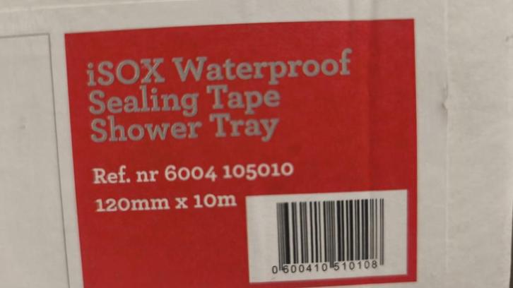 iSOX muurdichting tape douche, Doe-het-zelf en Bouw, Sanitair, Nieuw, Douche, Ophalen of Verzenden