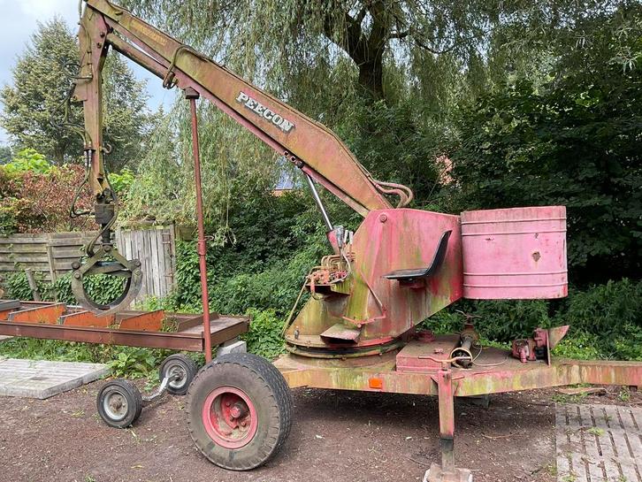 Getrokken boere kraan met werk aan, Zakelijke goederen, Landbouw | Werktuigen, Boomteelt, Overige typen, Ophalen