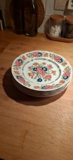 6 beaux vintage assiettes florales PONTESA SPAIN 22cm