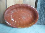 Prachtige franse geglazuurde aardewerken oven schaal, Antiek en Kunst, Ophalen of Verzenden