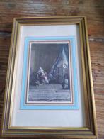 Oud frame, gravure in koninklijke stijl, het boudoir, Antiek en Kunst, Verzenden