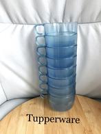 Tupperware 8 stapelbare tassen blauw 16 foto's., Verzenden, Nieuw, Blauw, Overige typen