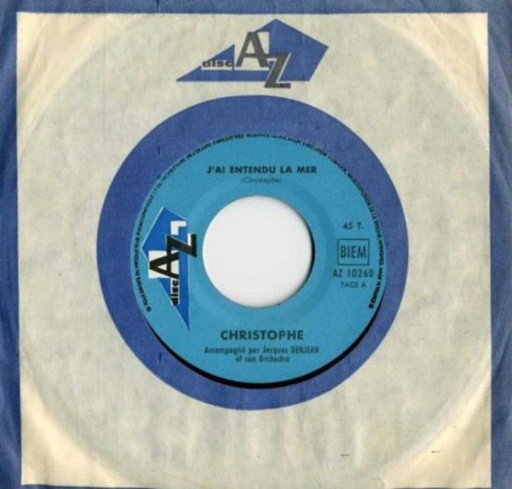 Christophe – J'ai Entendu La Mer, Cd's en Dvd's, Vinyl Singles, Gebruikt, Single, Overige genres, 7 inch, Ophalen of Verzenden