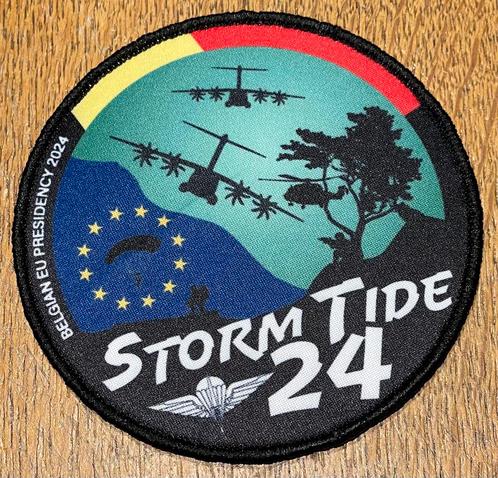 Patch oefening storm tide 2024 ( A400/SOR ), Verzamelen, Militaria | Algemeen, Embleem of Badge, Verzenden