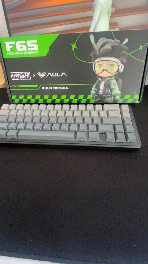 Aula f 65, Computers en Software, Toetsenborden, Zo goed als nieuw, Qwerty, Draadloos, Ergonomisch, Gaming toetsenbord, Ophalen