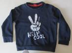 Sweatshirt "Keep cool"  2 tekeningen - maat 104 / 110, Gebruikt, Trui of Vest, Ophalen of Verzenden, Jongen