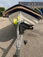 Stabiele sloep met trailer en buitenboordmotor, Ophalen, Tot 10 pk, Zo goed als nieuw, 3 tot 6 meter