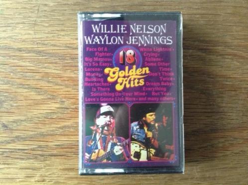 muziekcassette willie nelson & waylon jennings, Cd's en Dvd's, Cassettebandjes, Nieuw in verpakking, Origineel, Country en Western