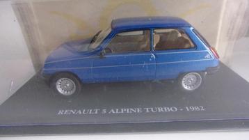 RENAULT 5 ALPINE TURBO 82.1/24 HACHETTE en VITRINE SCELLEE beschikbaar voor biedingen