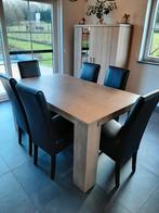A Vendre - Ensemble Salle A Manger (Vitrine, Table, Chaises), Maison & Meubles, Enlèvement, Utilisé, Contemporain, 4 à 6 chaises