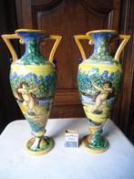 Paire de vases majolique italienne, Ophalen of Verzenden