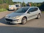 PEUGEOT 407 2004 2.2BENZ 233DKM FULL OPTION EXPORT, Auto's, Voorwielaandrijving, Zwart, 4 cilinders, Leder