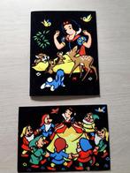 2 Cartes Postales Walt Disney 1968 Blanche-Neige, Utilisé, Enlèvement ou Envoi