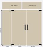 Glazen binnen deuren + pomp systeem 2023, Doe-het-zelf en Bouw, Deuren en Vliegenramen, Ophalen, 80 tot 100 cm, Binnendeur, 200 tot 215 cm