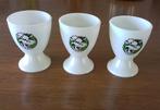 Set van 3 eierdopjes met koe (wit plastic), Huis en Inrichting, Keuken | Servies, Ophalen of Verzenden, Nieuw