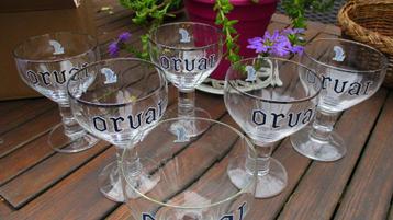 6 Orval glazen beschikbaar voor biedingen