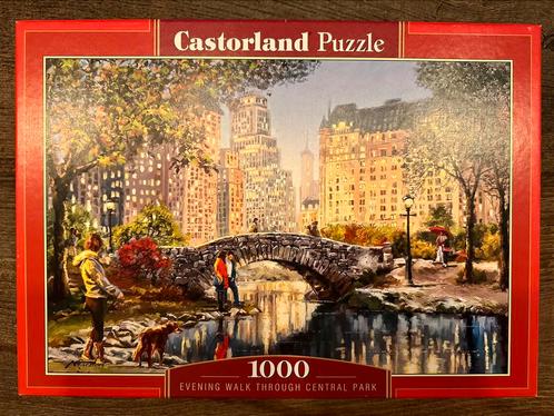 Castorland puzzle 1000 pièces Central Park, Hobby & Loisirs créatifs, Sport cérébral & Puzzles, Comme neuf, Puzzle, 500 à 1500 pièces