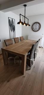 Eettafel + 6 stoelen, Huis en Inrichting, Tafels | Eettafels, Ophalen, Gebruikt