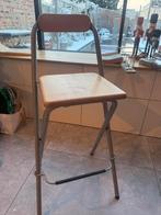 Barkrukken, opplooibaar, Huis en Inrichting, Barkrukken, Ophalen, Gebruikt, Met voetsteun, Metaal